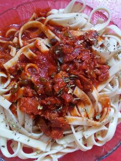 Una foto de Pasta con Chorizo