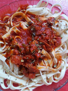 Una foto de Pasta con Chorizo