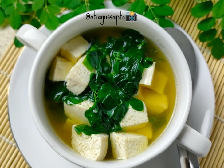 Cara Mudah Membuat Resep  Soup Tahu daun kelor (590) yang Lezat, Bisa Manjain Lidah