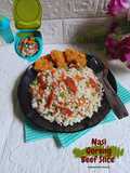 Nasi Goreng Beef Slice (Bekal SatSet 15 menit)