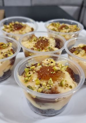 A picture of Gulab jamun Trifle.