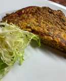 TORTILLA de ZANAHORIA, MOZZARELLA y COLIFLOR