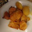 Solomillo de pavo con pimiento amarillo