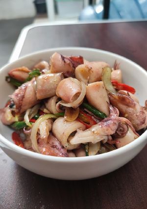 Foto resep Tumis Cumi Asin Saus Tiram