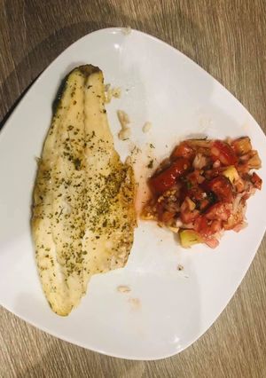 O poză a rețetei Peste sea bass la cuptor.