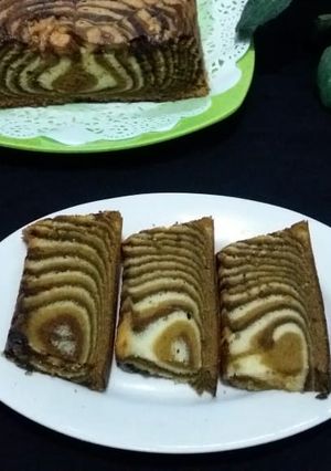 Foto resep Zebra Cake Putih Telur
