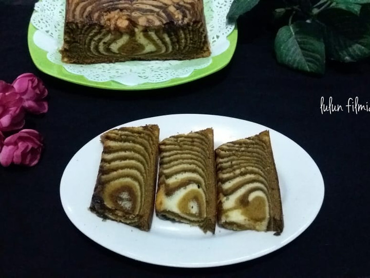 Cara Gampang Menyiapkan Zebra Cake Putih Telur Yang Bikin Ngiler