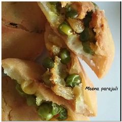 Mini kachori (rice and whole wheat flour se bani) 😊😊😊 A picture of Mini kachori (rice and whole wheat flour se bani) 😊😊😊.