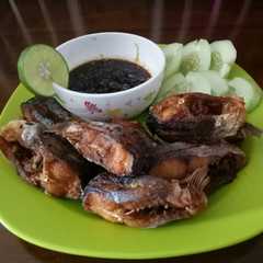 รูปของ Ikan patin goreng sambal kecap jeruk nipis