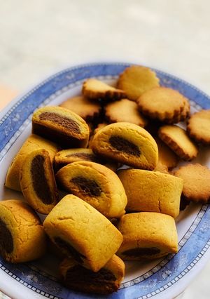 A picture of Custard cookies.
