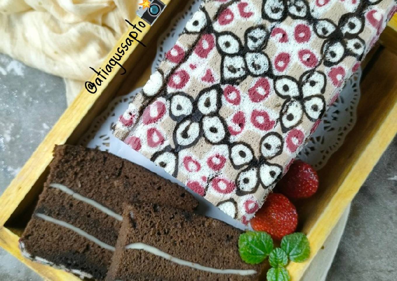 Choco coffee Batik Cake(611)