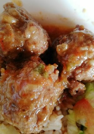 Una foto de Albóndigas en salsa de cocacola