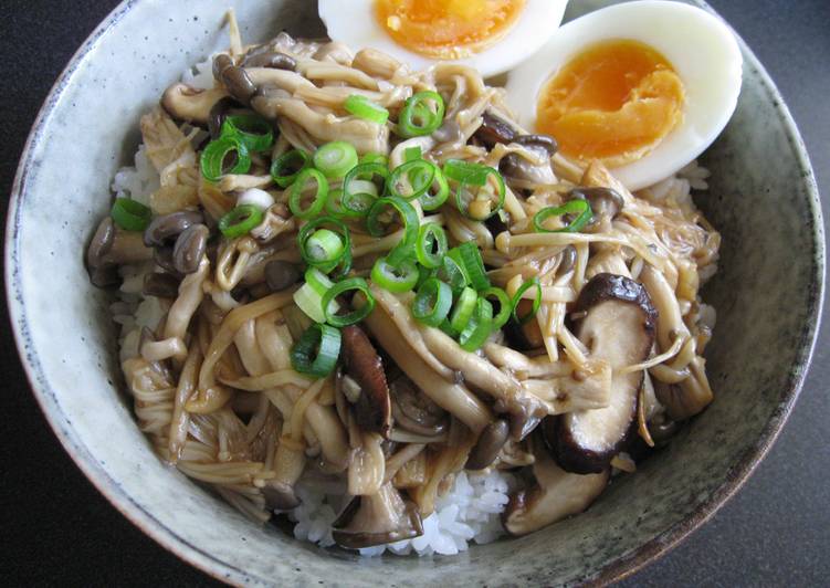 Steps to Prepare Perfect Asian Mushroom Rice Bowl