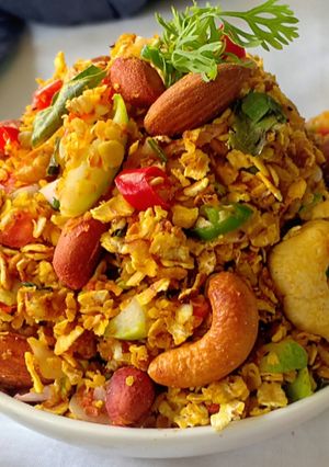 A picture of Oats bhel.