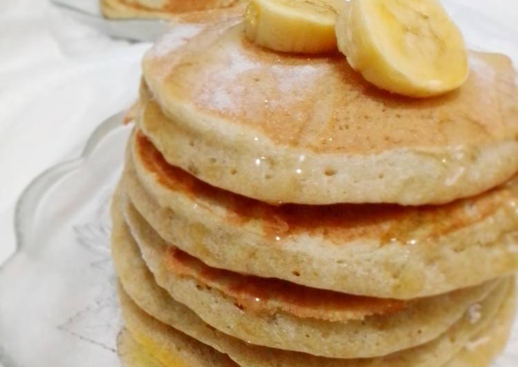 Cara masak Fluffy Banana Pancake , Menggugah Selera