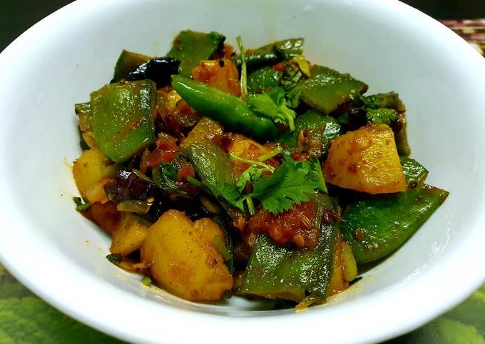 Flat Beans and Potato Sabzi Recipe by Kumkum Chatterjee - Cookpad