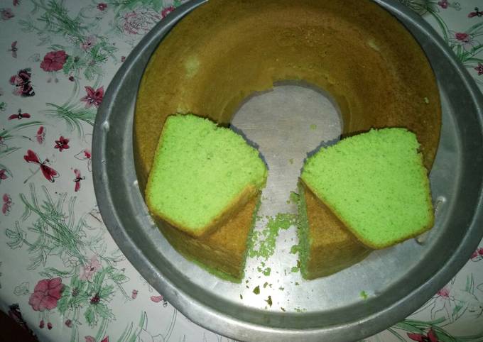 Bolu pandan panggang teflon