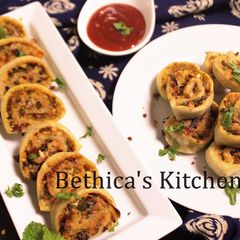 A picture of Baked Paneer Pin Wheels.