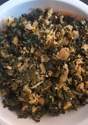 A picture of Drumstick Leaves Stir Fry.