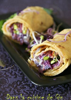 A picture of Indian Chickpea Flour Crêpes.