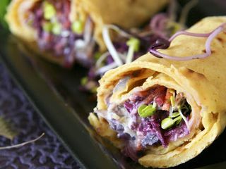 Crêpes indiennes à la farine de pois-chiches