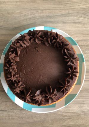 Una foto de Pastel de chocolate vegano!