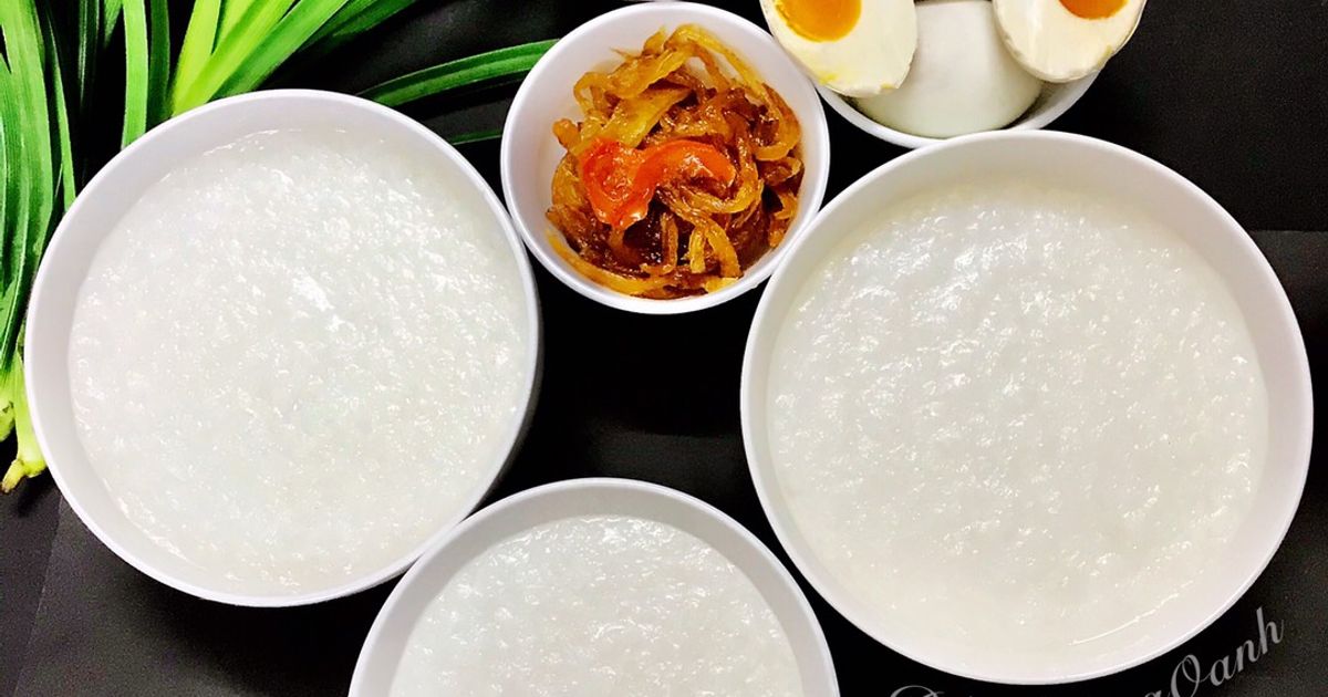 Cách Làm Món Cháo Trắng (Hột Vịt Muối+Cá Bống Kho Tiêu+Dưa Món) của ...