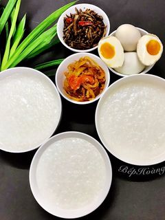 Hình của món Cháo Trắng(Hột Vịt Muối+Cá Bống Kho Tiêu+Dưa Món).