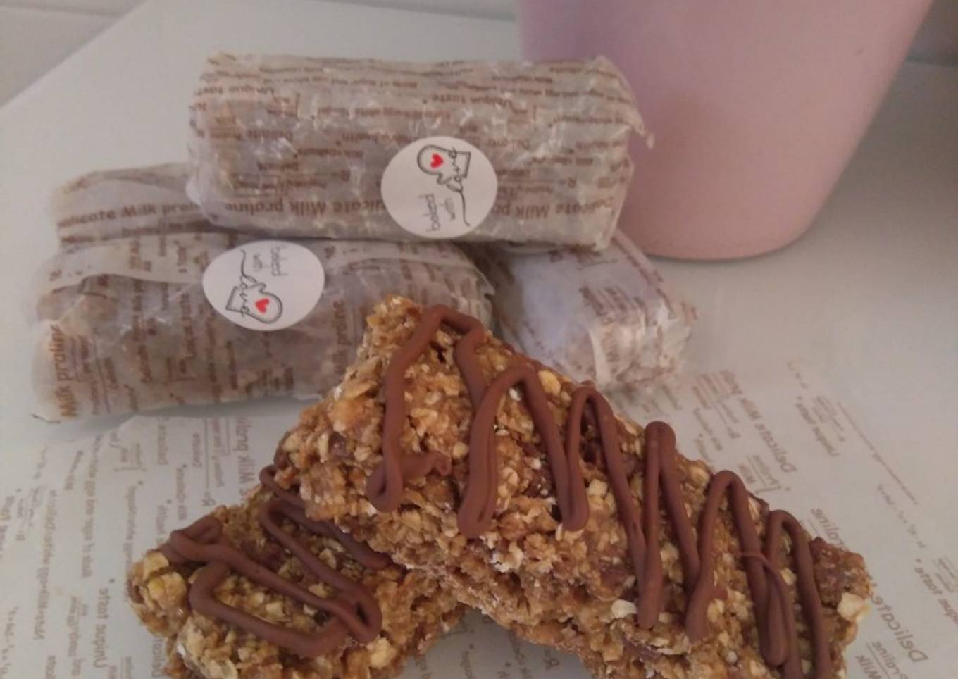 Barritas energéticas con chocolate