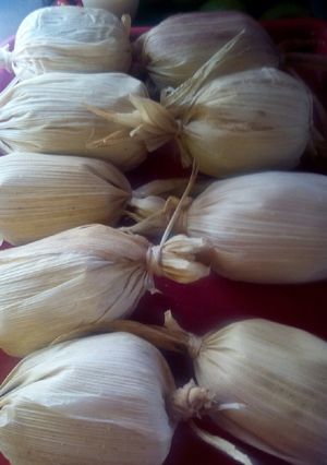 A picture of Tamales Blancos.