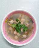 Canh nghêu dưa muối