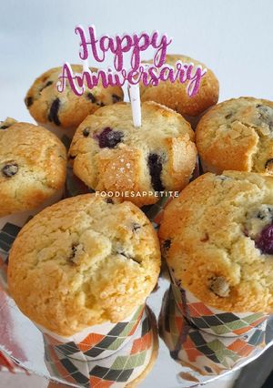 Foto resep Blueberry Chocochips Muffin