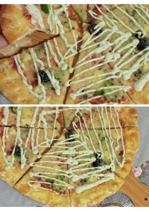 صورة لوصفة بيتزا اقتصادية وبنينة