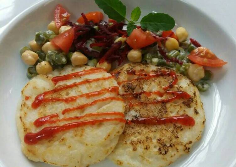 Dosa with Tomato chickpea salsa