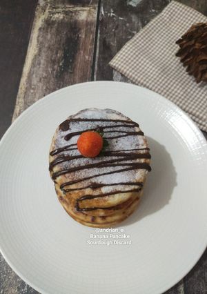 Foto resep Banana Pancake Sourdough Discard