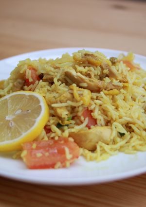 A picture of Chicken Biryani ⭐️⭐️⭐️⭐️⭐️.