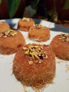 صورة لوصفة كب كيك الكنافة