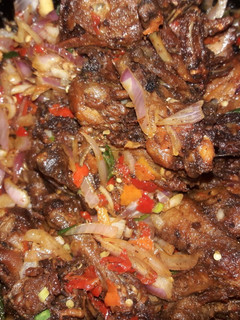 A picture of Peppered chicken.