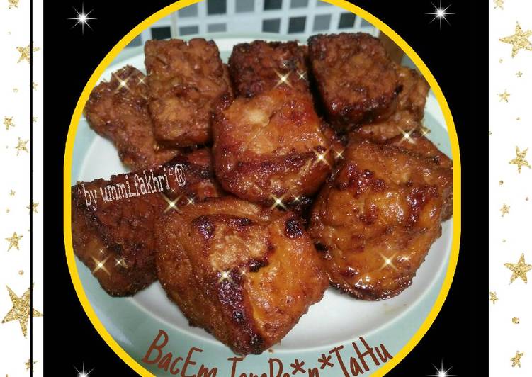 Resep Bacem TempenTahu (air kelapa)🌴, Enak