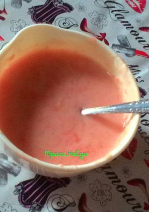 Foto resep Bubur susu pepaya @Mpasi_Helga 6-8m