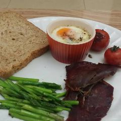 A picture of Baked egg.