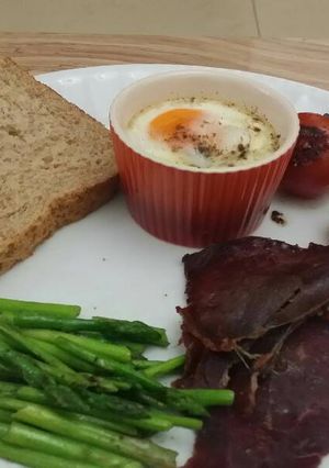 A picture of Baked egg.