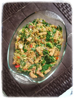 Foto resep Tumis Bunga Pepaya Tempe Rebon