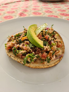 A picture of Tuna Tostadas.