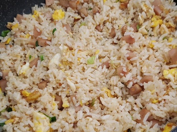 Resep Nasi Goreng mentega sosis (nasi sisa) Anti Gagal