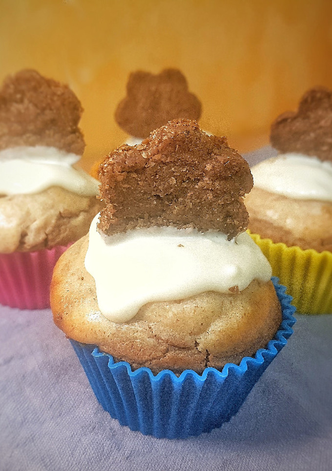 Una foto de Muffins galleta lotus rellenas de cheesecake