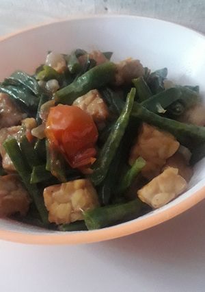 Foto resep 138. oreg tempe bunga bawang