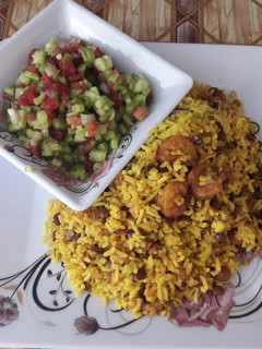 عکسی از دستور میگو پلو😍