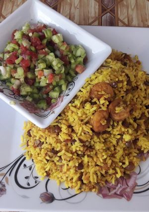 عکسی از دستور میگو پلو😍
