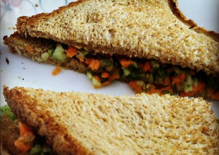 Recipe of Quick Vegan Sandwich